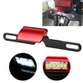 thumbnail image 1 of Motorcycle License Plate Light CNC Aluminium Rear Tag Lamp 6 LED Tail Mount Lighting for Universal Motorcycles, 1 of 7
