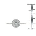 thumbnail image 5 of 3/4 Carat T.W. Diamond Cluster Halo Engagement Ring in 10k White Gold, 5 of 9
