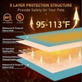 thumbnail image 2 of Extra Large Outdoor Pet Heating Pad for Dog & Cat, All-Round Waterproof Heated Cat Dog Bed for, 2 of 5