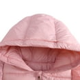 thumbnail image 3 of Winter Coats for Toddler Girls,Pink Winter Down Jacket,Kids Baby Girls Padded Light Puffer Zipper Jacket Outerwear Infant for 1-6T, 3 of 6