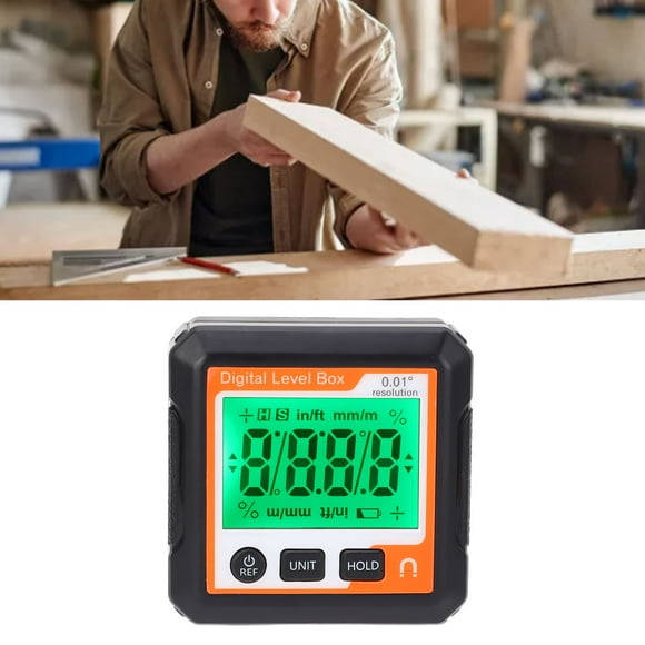 Caja De Nivel Digital Multifuncional Con Medidor De ángulo Electrónico Inclinómetro Transportador Para Corte En ángulo De Procesamiento De Madera