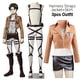 thumbnail image 2 of Nuevo disfraz de Anime Attack on Titan, chaqueta Shingeki no Kyojin, falda de cuero Recon Corps, cinturones Hookshot, tirantes, disfraz de Ackerman, 2 of 5