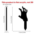 thumbnail image 3 of Halloween Black Hands Yard Signs Scary Silhouette Halloween Decorations for Outdoor Yard Lawn Garden Decor, 7.9in 1PCS, 3 of 7