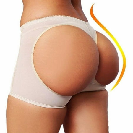 

Sexy Women Butt Lifter Shaper Tummy Control Panties Buttock Open Instan Boyshort Beige Size S