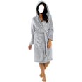 thumbnail image 1 of Bathrobe Robes Women Winter Shawl Bathrobe Fuzzy Robe Length Plus Size Soft Sleepwear Warm Pajamas Bath Robe, 1 of 1