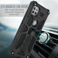 thumbnail image 3 of for Moto One 5G ACE Motorola G 5G Phone Case Magnetic Mount Ready Slip Guard Grids Pattern Kickstand Hybrid Slim Shock Bumper Cover, 3 of 4