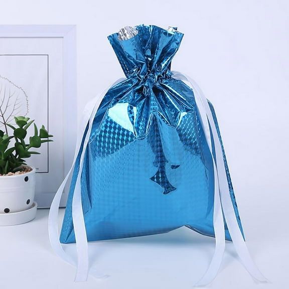 Vikakiooze 2023 New Christmas Gift Bag Drawstring Gift Bag Christmas Aluminum Foil Bag Christmas Gift Bag