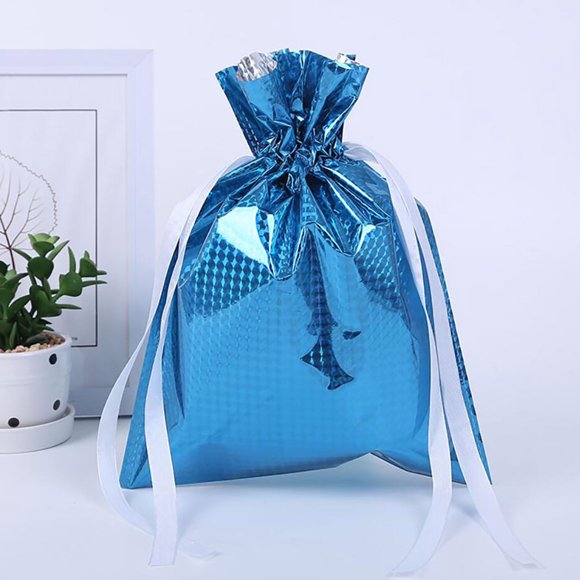 Kcavykas Clearance Sales Home Storage Organiser New Christmas Gift Bag Drawstring Gift Bag Christmas Aluminum Foil Bag Christmas Gift Bag