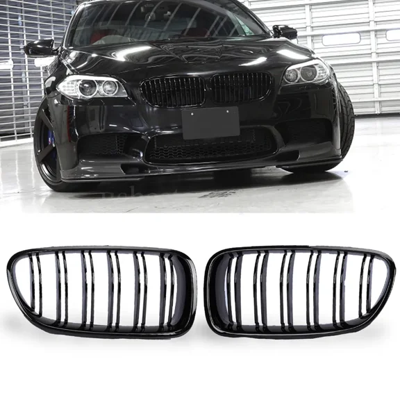 Front Grille Grill Kidney For BMW 5 Series F10 F11 M5 style Glossy Black 10-16