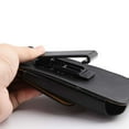 thumbnail image 2 of Luxmo Belt Holster for HMD Vibe, Pouch Holder Phone Case, Magnetic Closure/Card Slot/Clip, PU Leather - Black, 2 of 8
