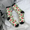 thumbnail image 5 of Rateoe Watermelons for Women Casual Calf Socks - Cute Crew Socks - Thin Soft Above Ankle Socks Size 5-11, 5 of 6