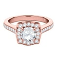 thumbnail image 3 of Aonejewelry 0.75 Ct. Ttw Floral Diamond Wedding Engagement Ring In 14k Solid Rose Gold, 3 of 4