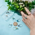 thumbnail image 4 of 10 anillos de 10 estilos con piedras preciosas, anillos de alambre de cobre envueltos, anillos irregulares de gemas coloridas para mujeres, 4 of 9