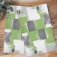 thumbnail image 4 of Sage Green Gray Kitchen Towels Set of 4, Water Absorbent Dish Towel, Abstract Oil Painting Geometric Modern Decorative Hand Towels - Quick Drying Cloth for Cooking Baking, 18x28 Inch, 4 of 8