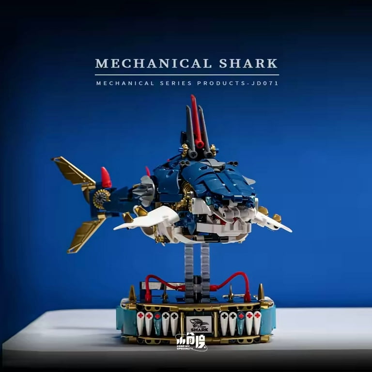 GZBrick Mechanical Shark Building Sets Compatible with Lego