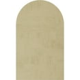 thumbnail image 4 of Ekena Millwork 28"W x 36"H Timberthane Hand Hewn Round Top Faux Wood Non-Functional Gable Vent, Primed Tan, 4 of 5