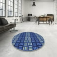 thumbnail image 4 of Ahgly Company Machine Washable Indoor Rectangle Transitional Iceberg Blue Area Rugs, 2' x 4', 4 of 7