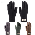 thumbnail image 1 of Guantes de punto con pantalla táctil para hombre, de invierno, con acolchado de terciopelo, para exteriores, fríos y cálidos, 1 of 5