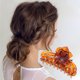 thumbnail image 3 of Accesorios Únicos 1 Pc Clip de Cabello de Rosa de Moda Marrón Oscuro, 3 of 5