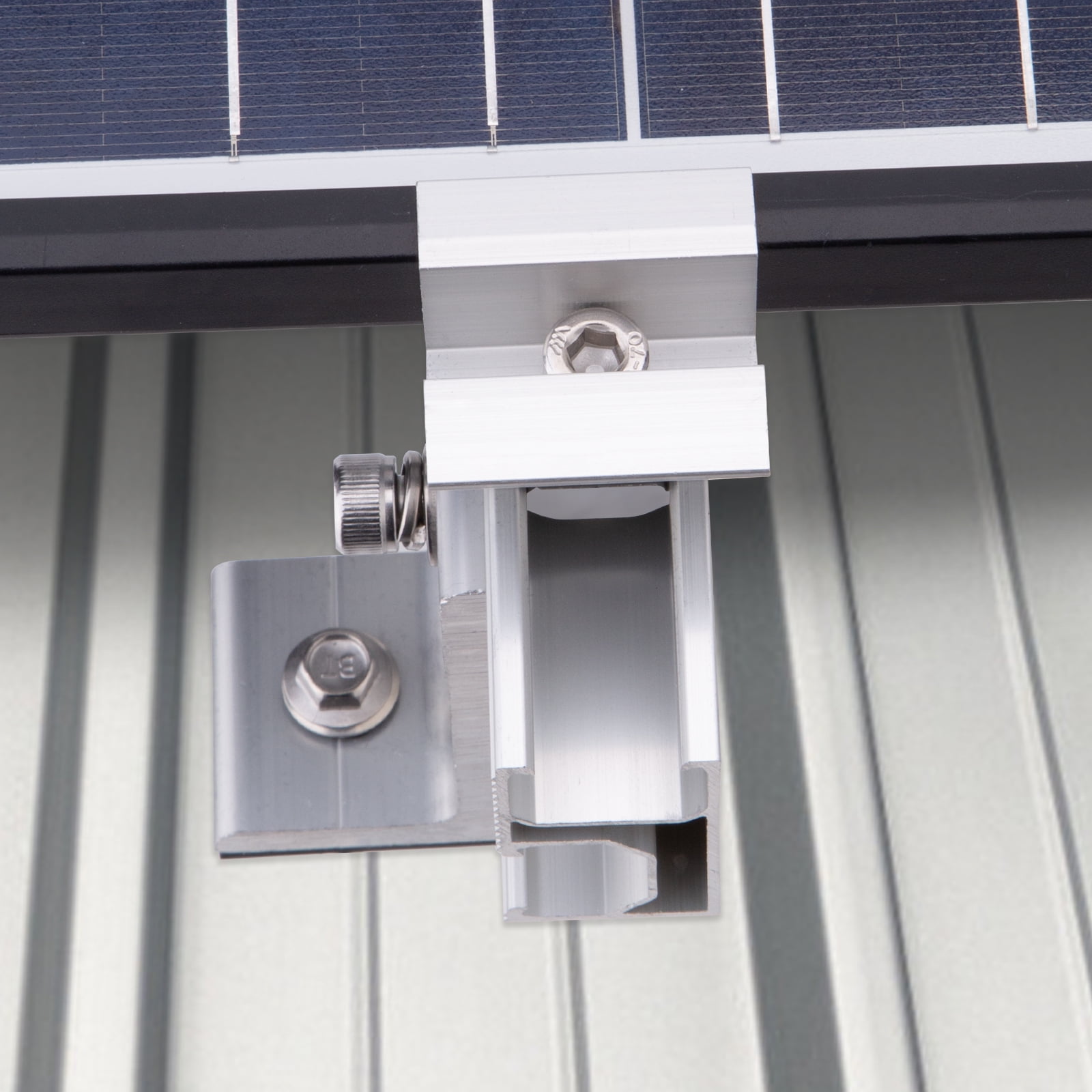 Solar Panel Mounting Bracket Kit, Solar Roof Mount Kit for 1-4 Pieces Thickness 1.18”/1.37” Solar Panels