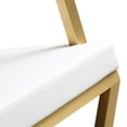 thumbnail image 5 of TOV Furniture Director White Gold Steel Barstool, 5 of 9