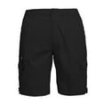 thumbnail image 3 of Bcfgryg Men's Cargo Shorts With Multiple Pockets Loose Fit Casual Straight Leg Pants Men's Linen Shorts For Summer Travel Black L, 3 of 4