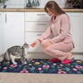 thumbnail image 3 of Pioneer Flower Floral Print Pattern Kitchen Rugs Sets Of 2, Anti Fatigue Non Slip Washable Floor Mats for Kitchen Sink Laundry, 17X30 Inch + 17X47 Inch, 3 of 6