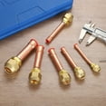 thumbnail image 5 of Brass Pipe Fitting, 1/2"SAE x 3/8" OD Flare Adapter with Copper Tube, 5 of 7
