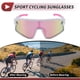thumbnail image 3 of 1 juego de gafas de montar para motocicleta, anti-reflejo, Tri-Acetyl Cellulos, UV400, gafas para hombres y mujeres, lente rosa, marco blanco y rosa, 3 of 6