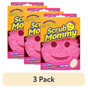 Scrub Daddy Scrub Mommy Dual-Sided Scratch-Free Sponges, 3 Pack