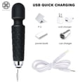 thumbnail image 2 of Luxtrada USB Rechargable Massager Wand Personal Neck Full Body with 20 Vibrating Patterns 8 Speeds Body Massager, 2 of 8