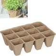 thumbnail image 2 of Bandeja biodegradable para plántulas de 12 secciones para viveros y jardines, desechabilidad garantizada, 2 of 8