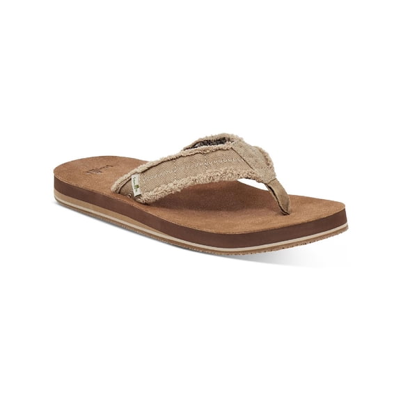Sanuk Fraid Not Soft Top Natural 1116736-NAT Men's Size 14