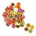 thumbnail image 3 of 200x Botones de Mezclados Flores, 3 of 9