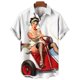 thumbnail image 3 of Camisas gráficas modernas para chicas para hombres, ropa con estampado 3D, camisas hawaianas de playa, blusas Y2K de manga corta, ropa vintage, blusa con solapa, 3 of 5