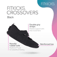 thumbnail image 2 of FITKICKS Crossovers Active Footwear Foldable Shoes, Black Large (Women's), 2 of 8