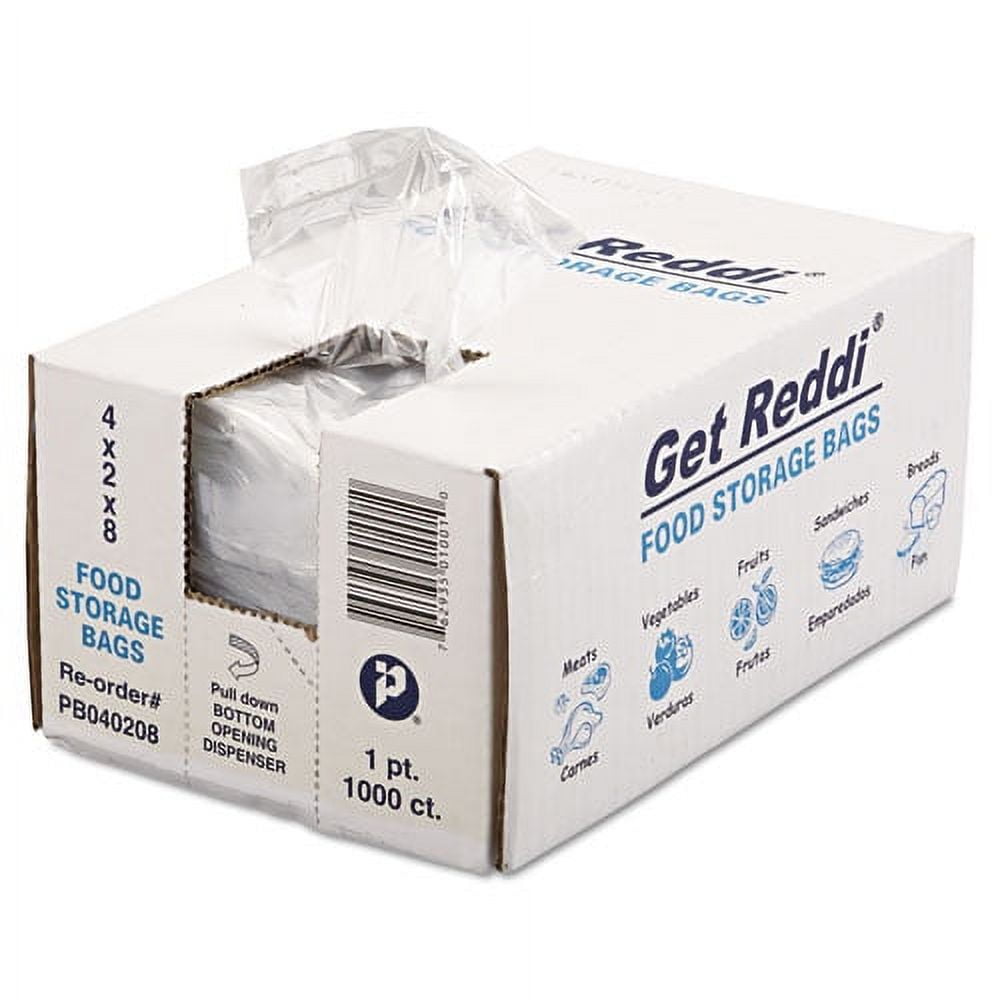 Inteplast Group Food Bags, 16 oz, 0.68 mil, 4 - 2 Pack