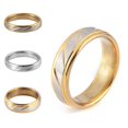 thumbnail image 4 of Anillos de acero inoxidable Sonducket con rayas de sarga Para hombre y mujer Talla 12, 4 of 6