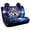 Galaxy Wolf Decoration, variant on FUIALDOLG Car Back Seat Covers for Auto Interior Automotive, Blue Tie Dye Butterfly 2 Pack Car Rear Seat Protectors Protects Against Dirt Easy to Install