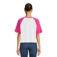 thumbnail image 3 of Warner Bros.Women’s Cropped Graphic Tee with Short Raglan Sleeves, Sizes XS-XXL, 3 of 5