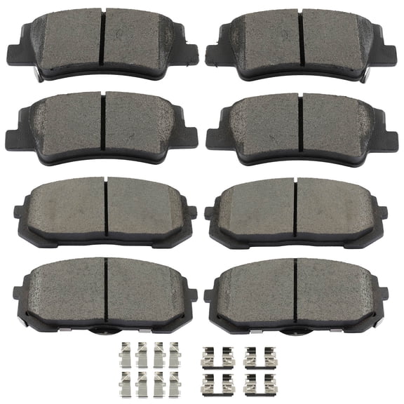 AUTOMUTO Brake Pads Rear Front 8PCS D2299-9535 D2302-9538 Fit For 2020-2022 For Hyundai For Sonata|2021 For Kia For K5