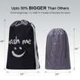 thumbnail image 3 of Bolsa de viaje para ropa sucia HOMEST Wash Me XL, paquete de 2 unidades, color negro y rojo, 3 of 6