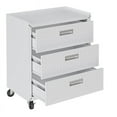 thumbnail image 5 of Manhattan Comfort Fortress Metal Mobile Garage Chest with Drawers in White, 5 of 10