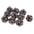 thumbnail image 4 of QSTDGVPW 10 20 Sided Dice D20 20-Die Polyhedral Dice for Roleplaying Game Coffee Gray, 4 of 8