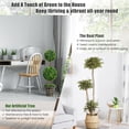 thumbnail image 5 of Topbuy Artificial Topiary Tree Fake Green Plants with Pots Double Ball Tree Decorative Trees for Home Office, 5 of 7