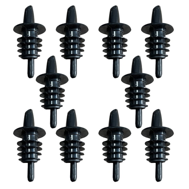 unbranded 10Ud Tapones PVC Para Vino Negros Con Estructura Profesional Y Conveniente Para Bar