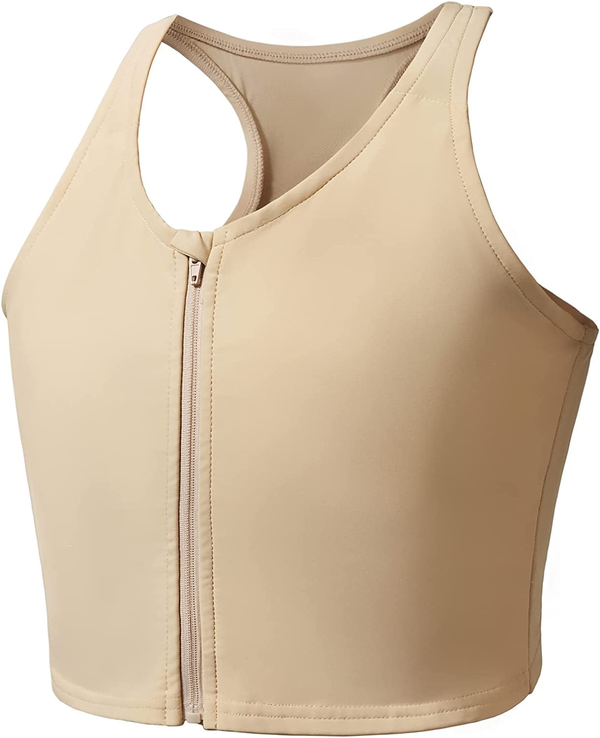 Chest Binder for Transgender, Binder Trans with Zipper for