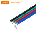 thumbnail image 2 of Uxcell Cable eléctrico de 24 AWG 4 conductores de cobre estañado 98FT cable flexible trenzado para tiras LED lámparas cableado residencial circuito de automóvil, 2 of 7