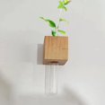 thumbnail image 1 of Wooden Simulation Flower Vase Magnetic Mini Bonsai Tube Vase Test New, 1 of 8