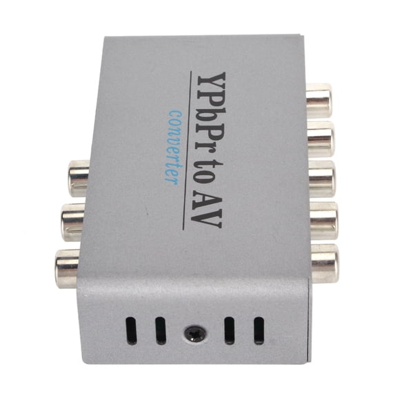 Convertidor YPbPr A AV, Carcasa De aleación De Aluminio Convertidor De Componentes YPbPr A CVBS Compatible Con PAL Y NTCS 1080P60 Fácil De Usar Portátil Para DVD Para Monitor